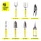 Segomo Tools 14 PC Gardening Tool Set W/ Watering Can and Plant Twist Tie Reel With Cutter GTS14 - alternate 4